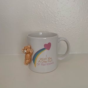 Vintage 80s Teddy Bear Porcelain Mug